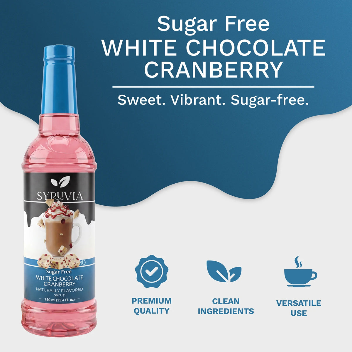Sugar-Free White Chocolate Cranberry Syrup Syruvia