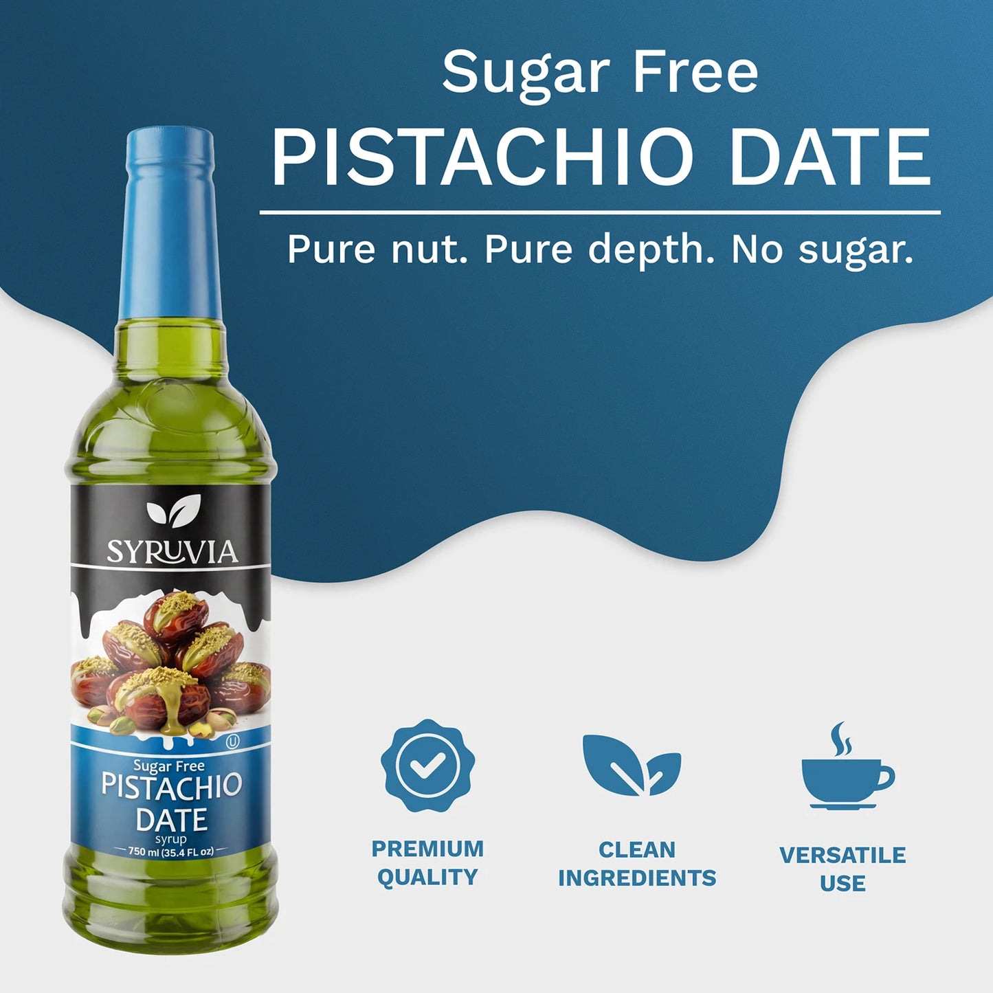Sugar-Free Pistachio Date Syrup Syruvia