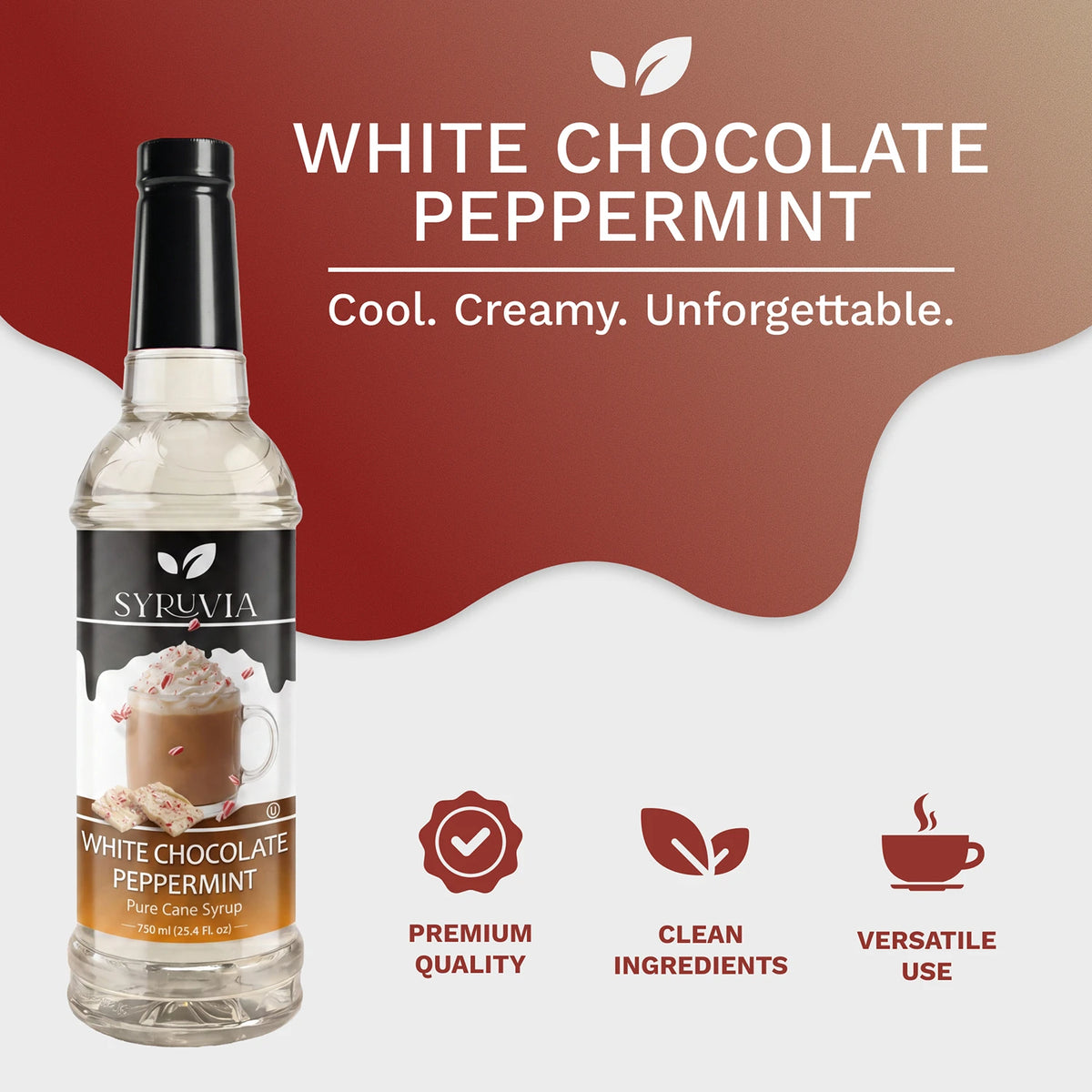 White Chocolate Peppermint Syrup Syruvia
