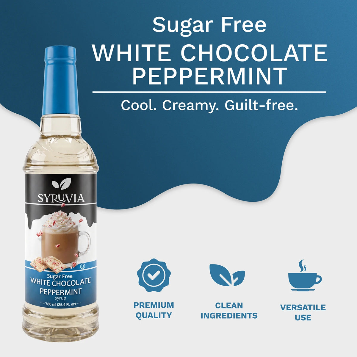 Sugar-Free White Chocolate Peppermint Syrup Syruvia