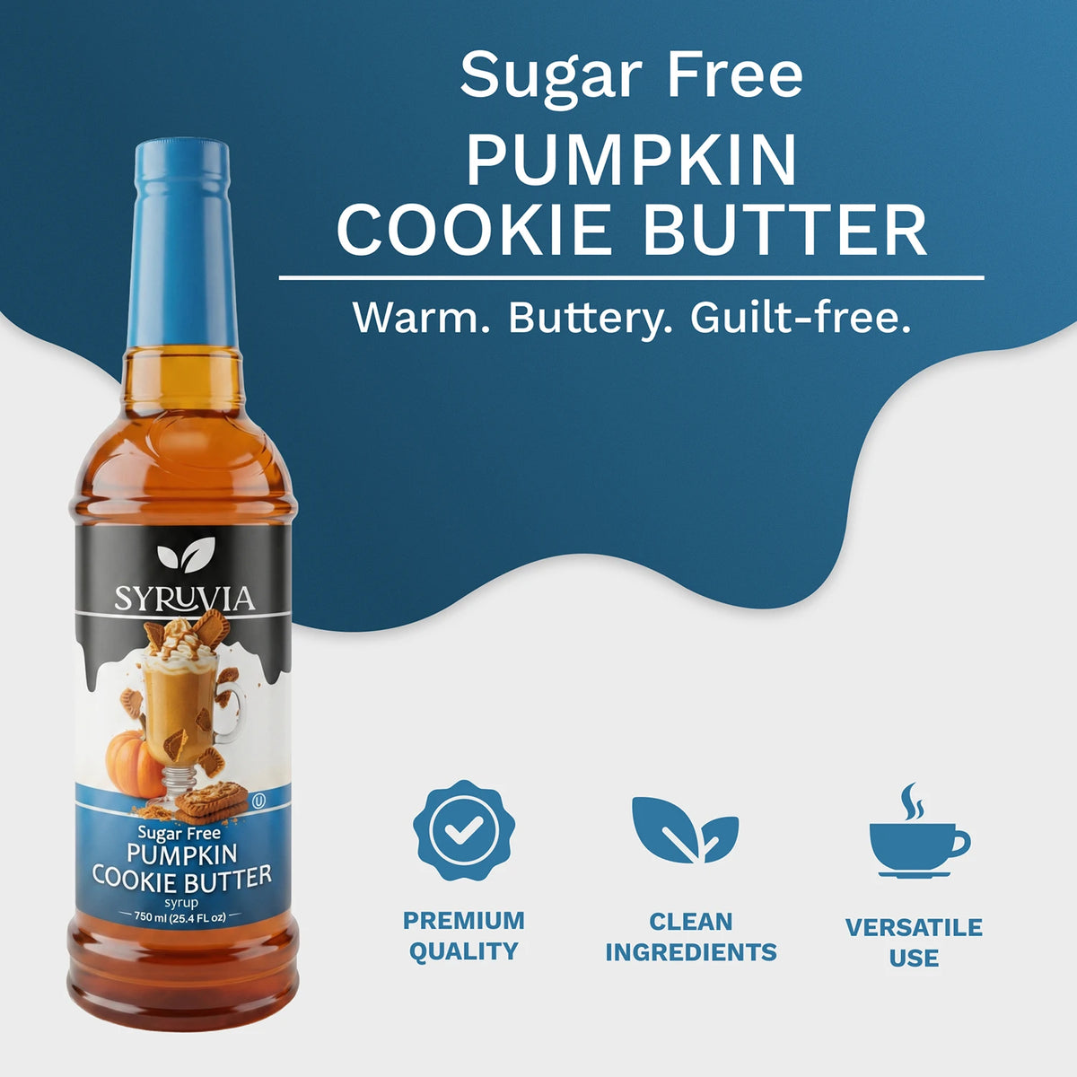 Sugar-Free Pumpkin Cookie Butter Syrup Syruvia