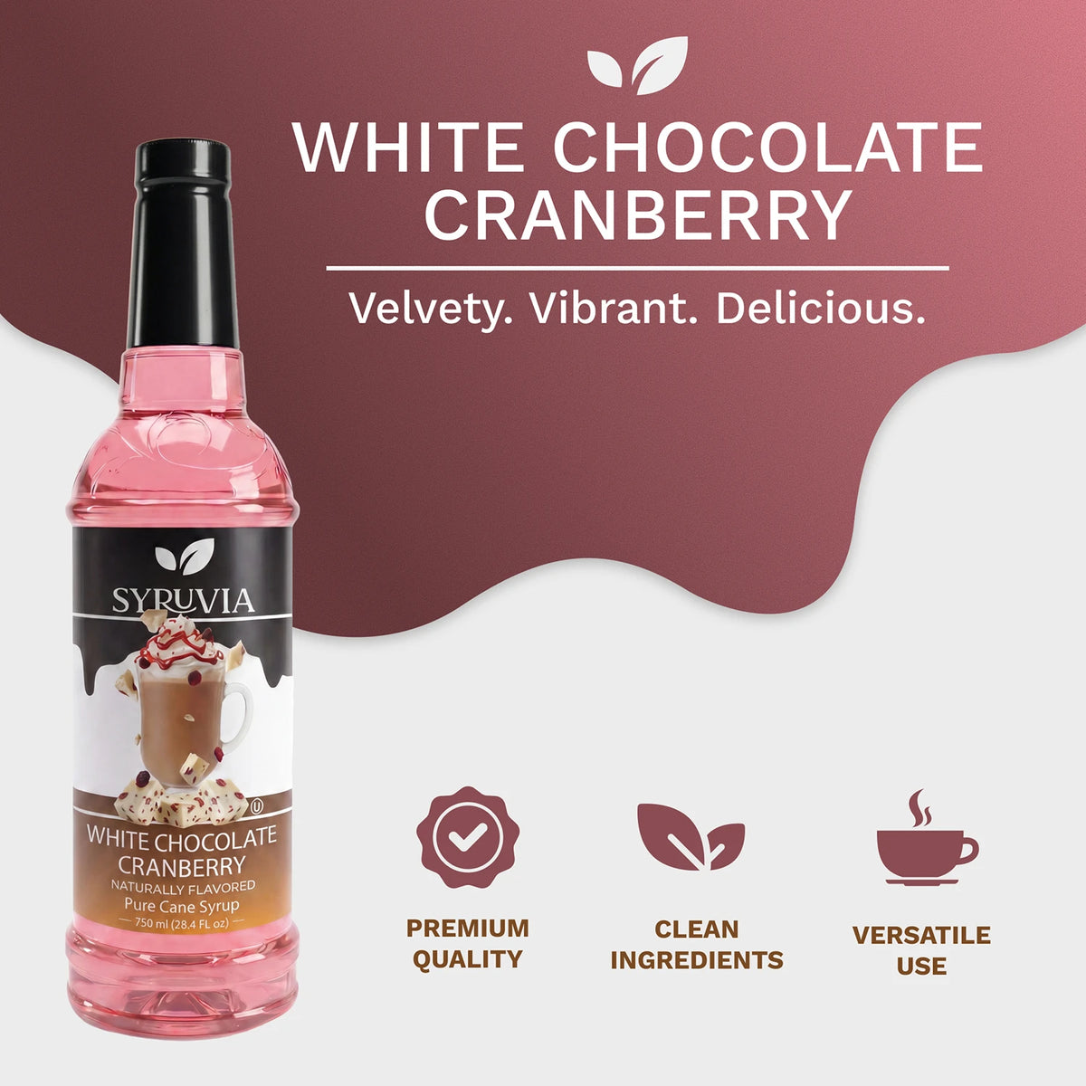 White Chocolate Cranberry Syrup Syruvia