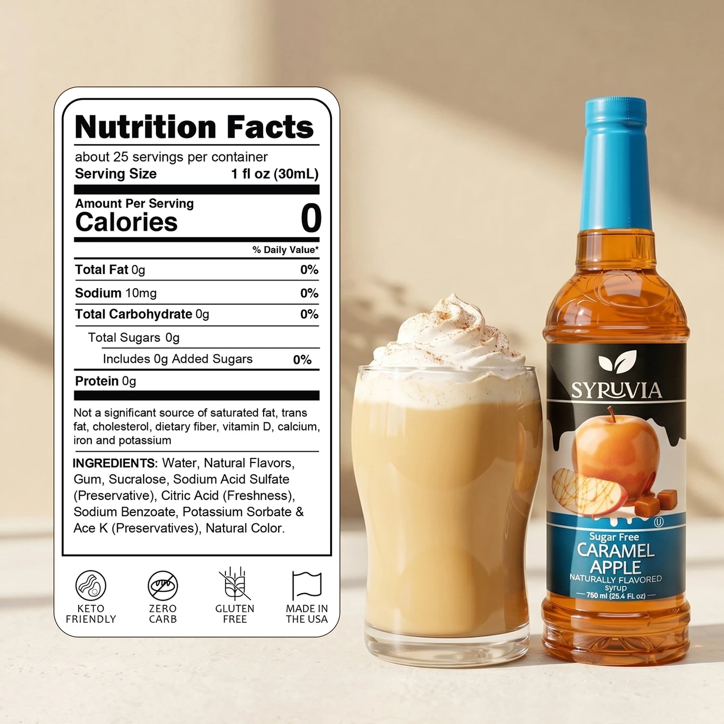 Sugar-Free Caramel Apple Syrup