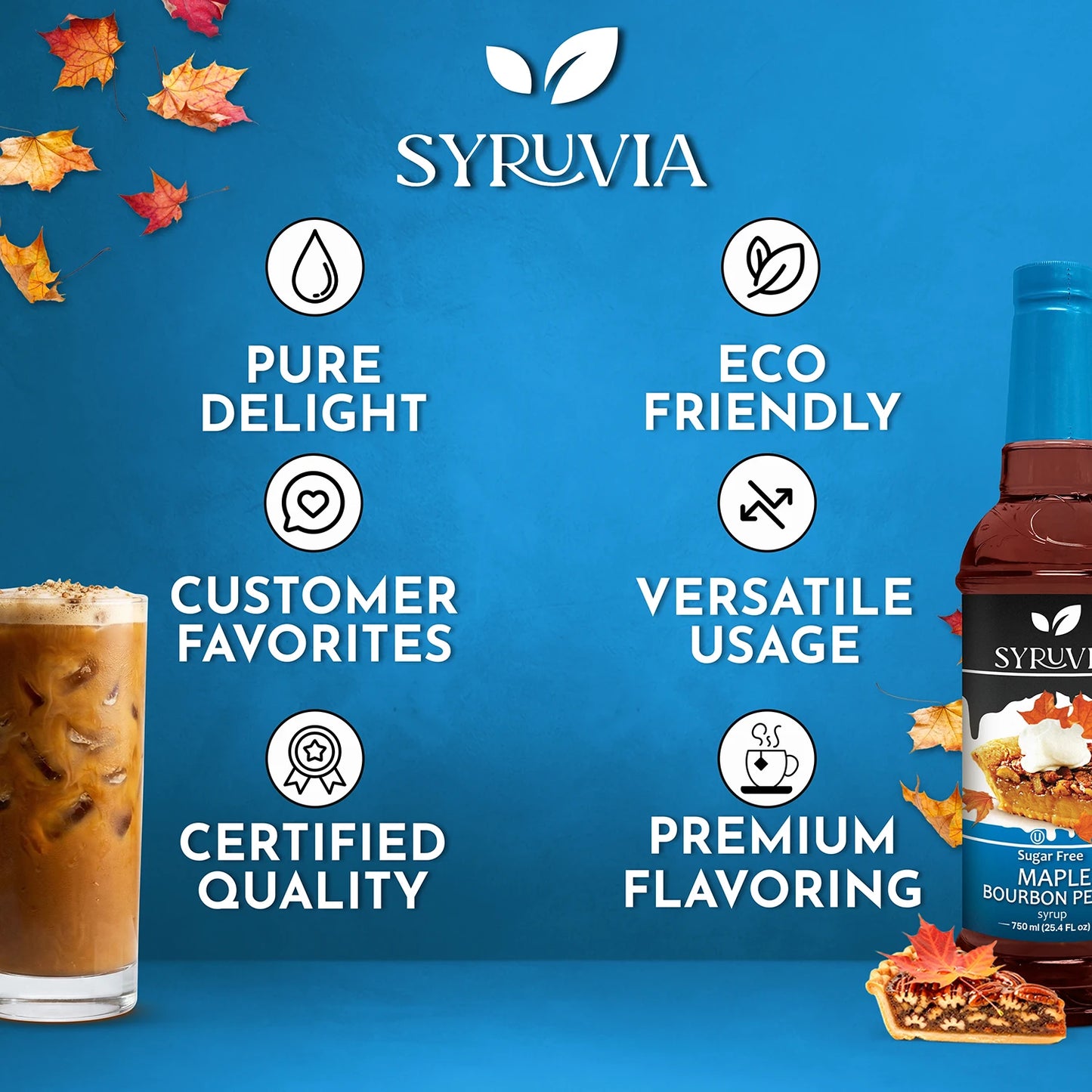 Sugar-Free Maple Bourbon Pecan Syrup Syruvia