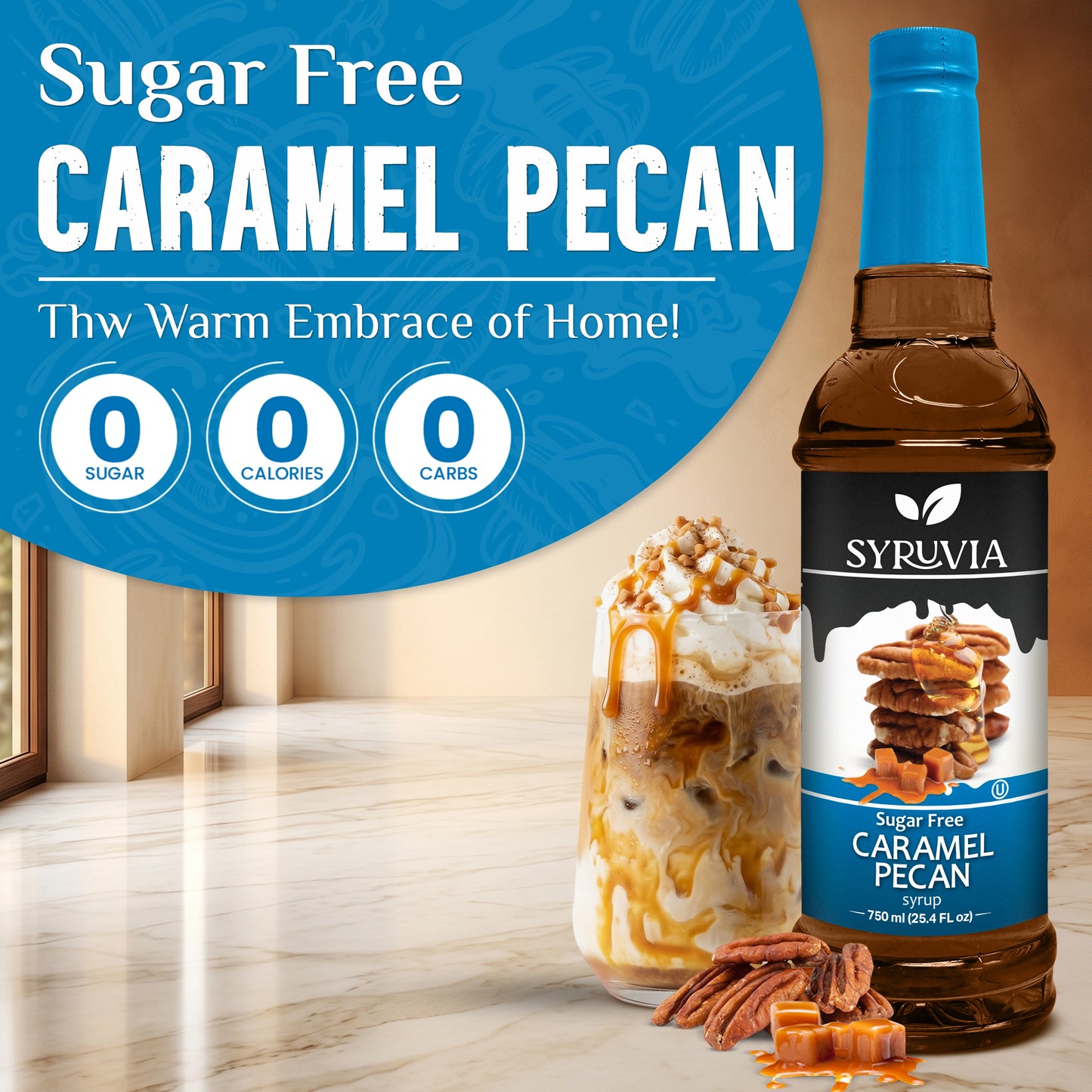 Sugar-Free Caramel Pecan Syrup Syruvia