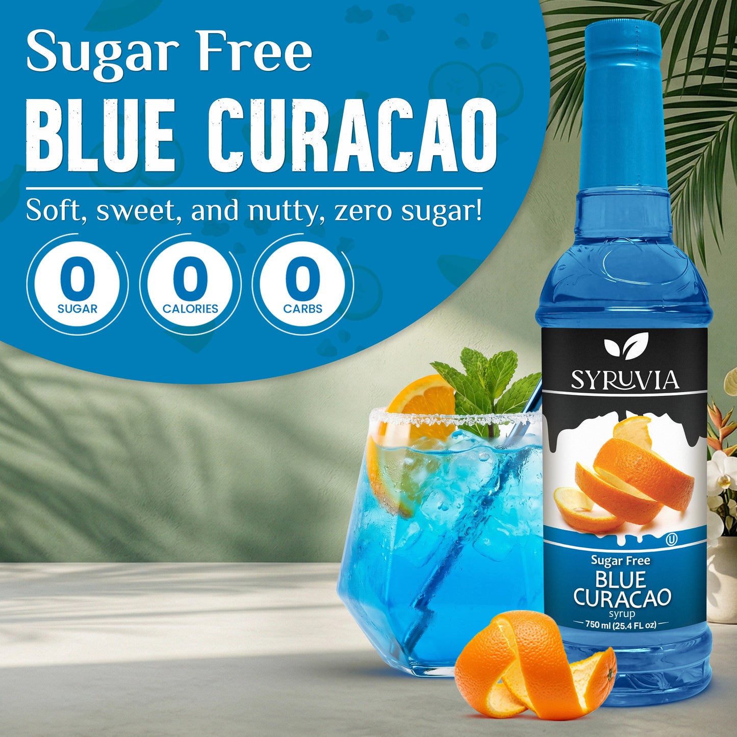 Sugar-Free Blue Curacao Syrup