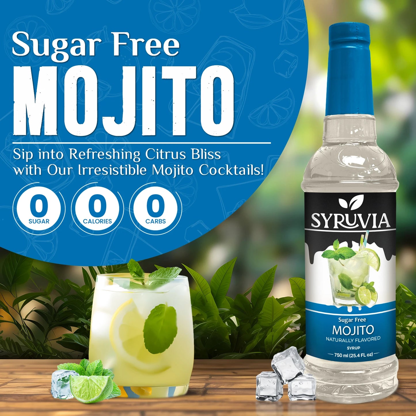 Sugar-Free Mojito Syrup Syruvia