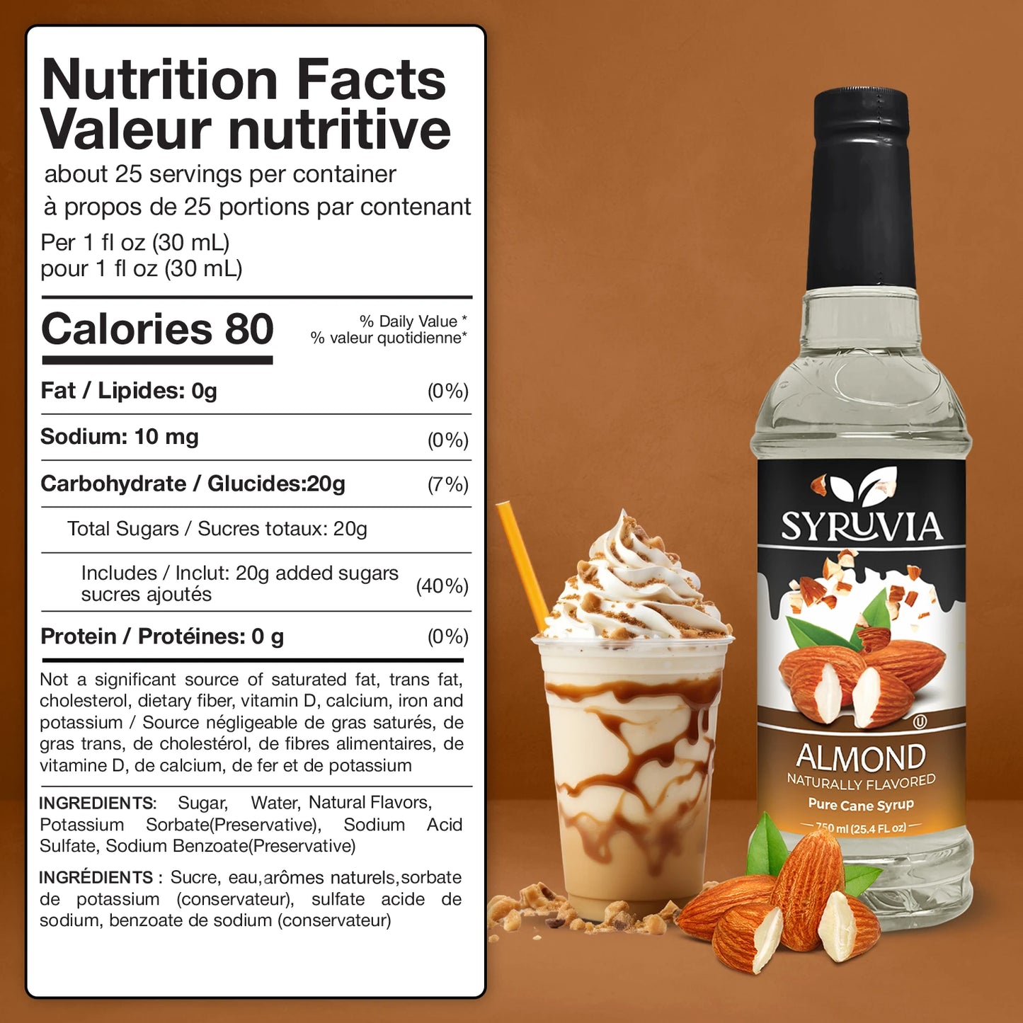 Almond Syrup Syruvia