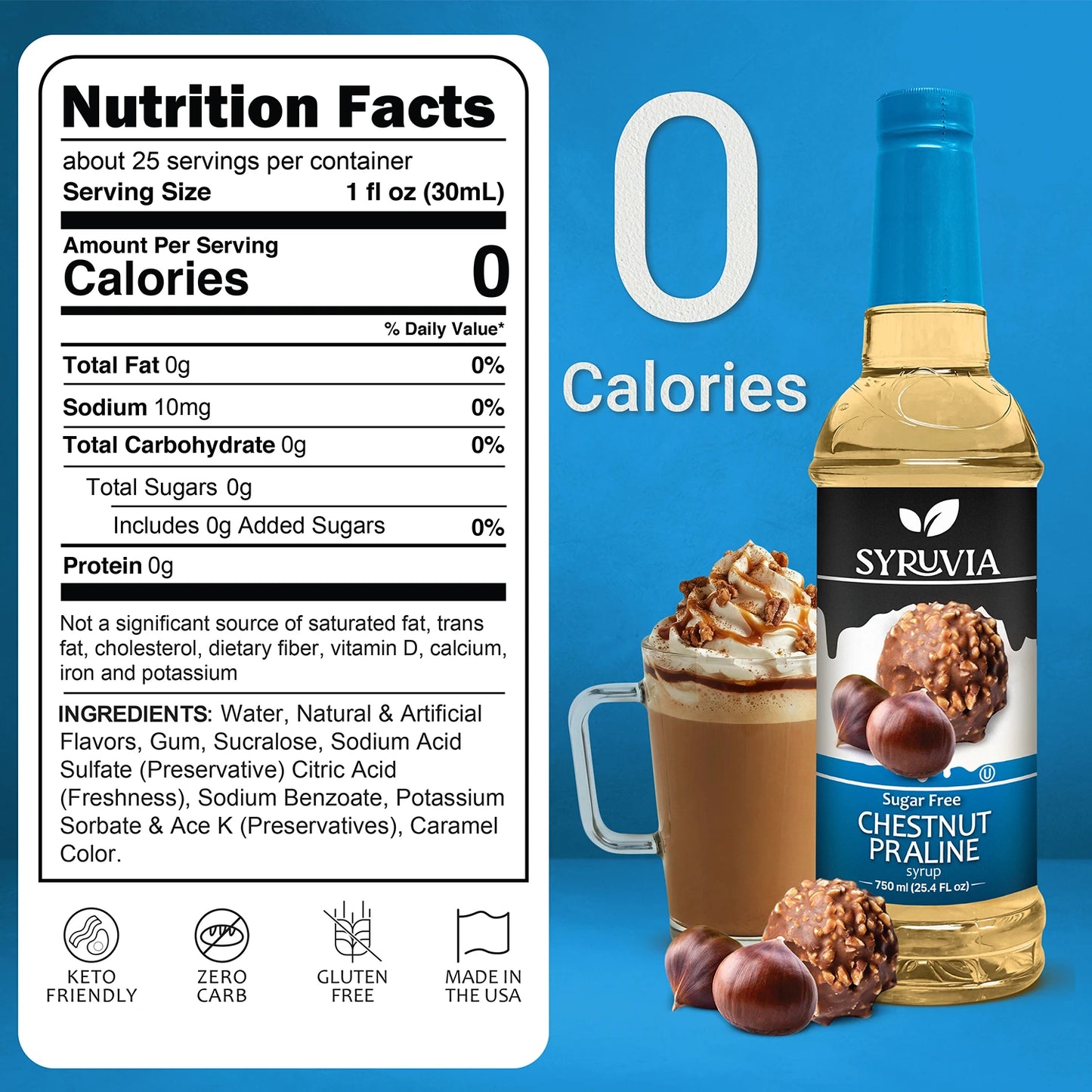 Sugar-Free Chestnut Praline Syrup