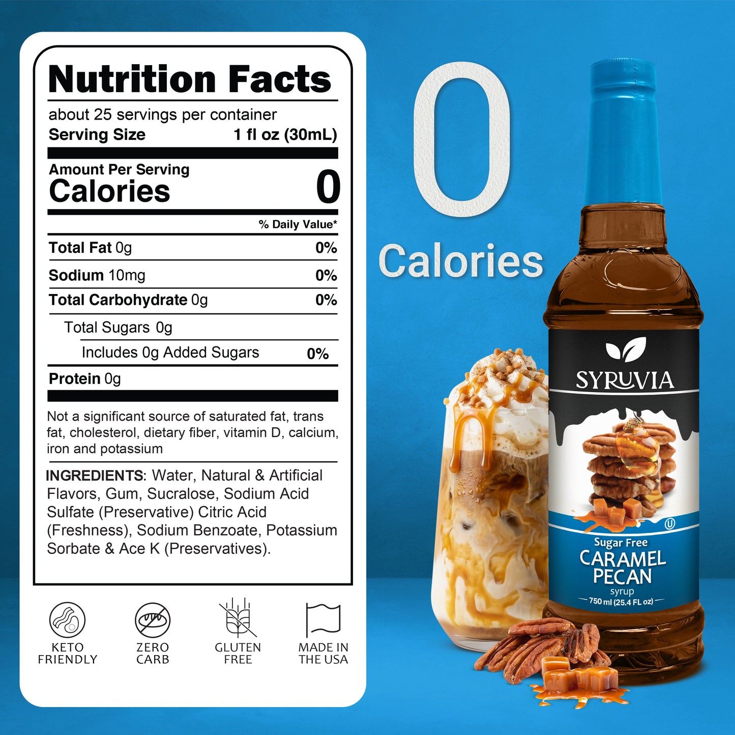 Sugar-Free Caramel Pecan Syrup Syruvia
