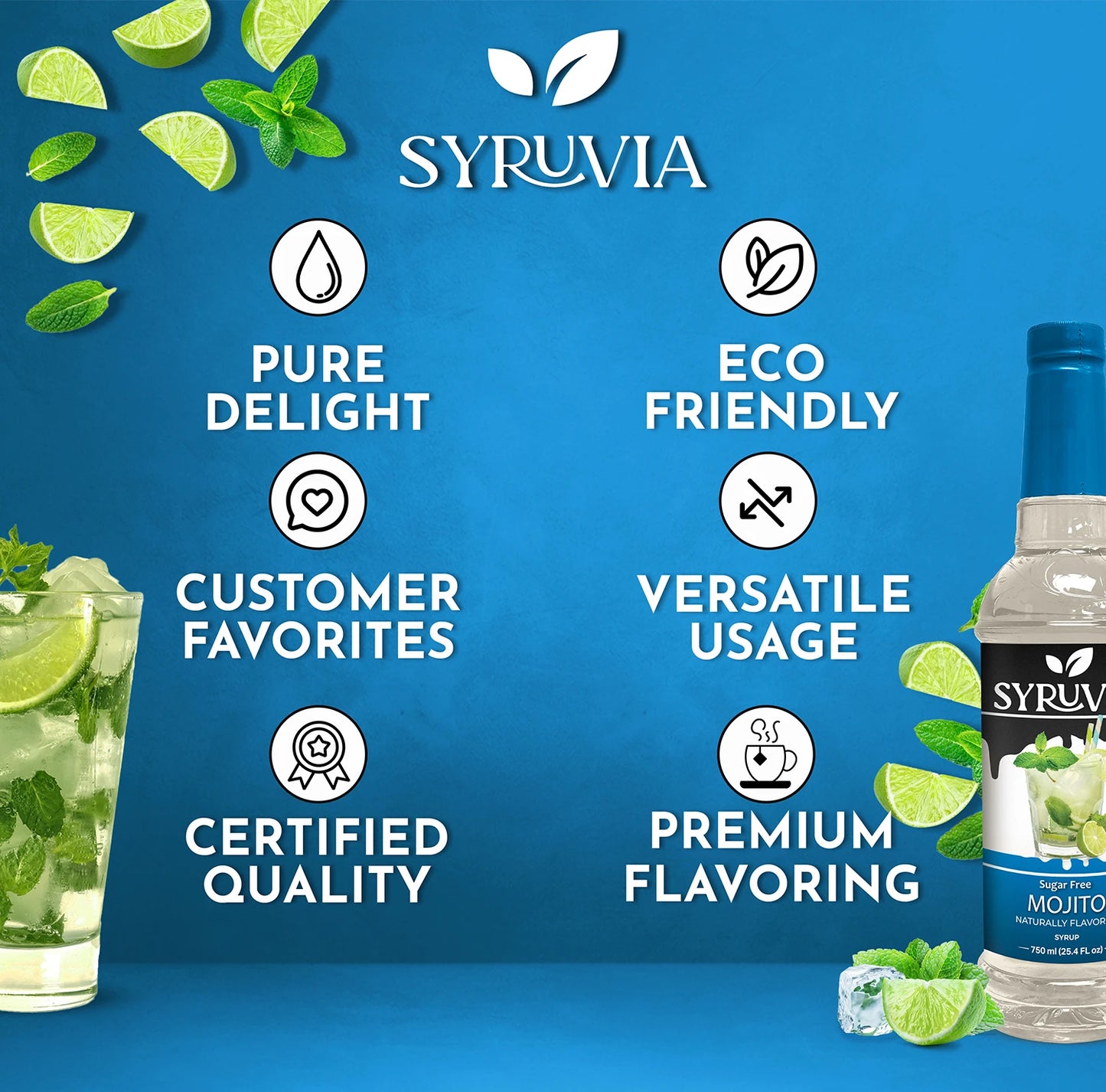 Sugar-Free Mojito Syrup Syruvia