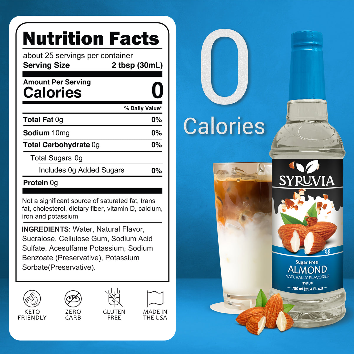 Sugar-Free Almond Syrup Syruvia