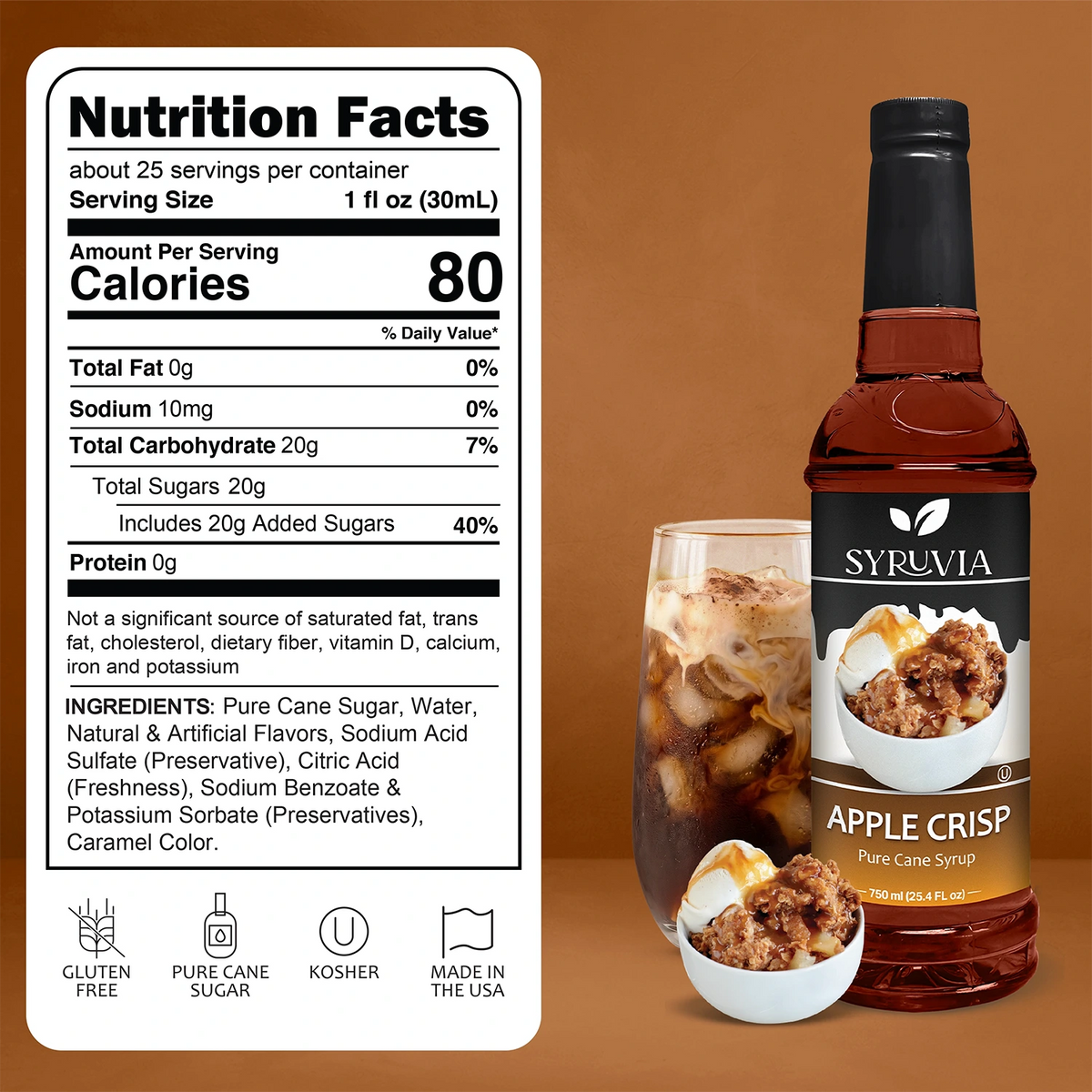 Apple Crisp Syrup Syruvia