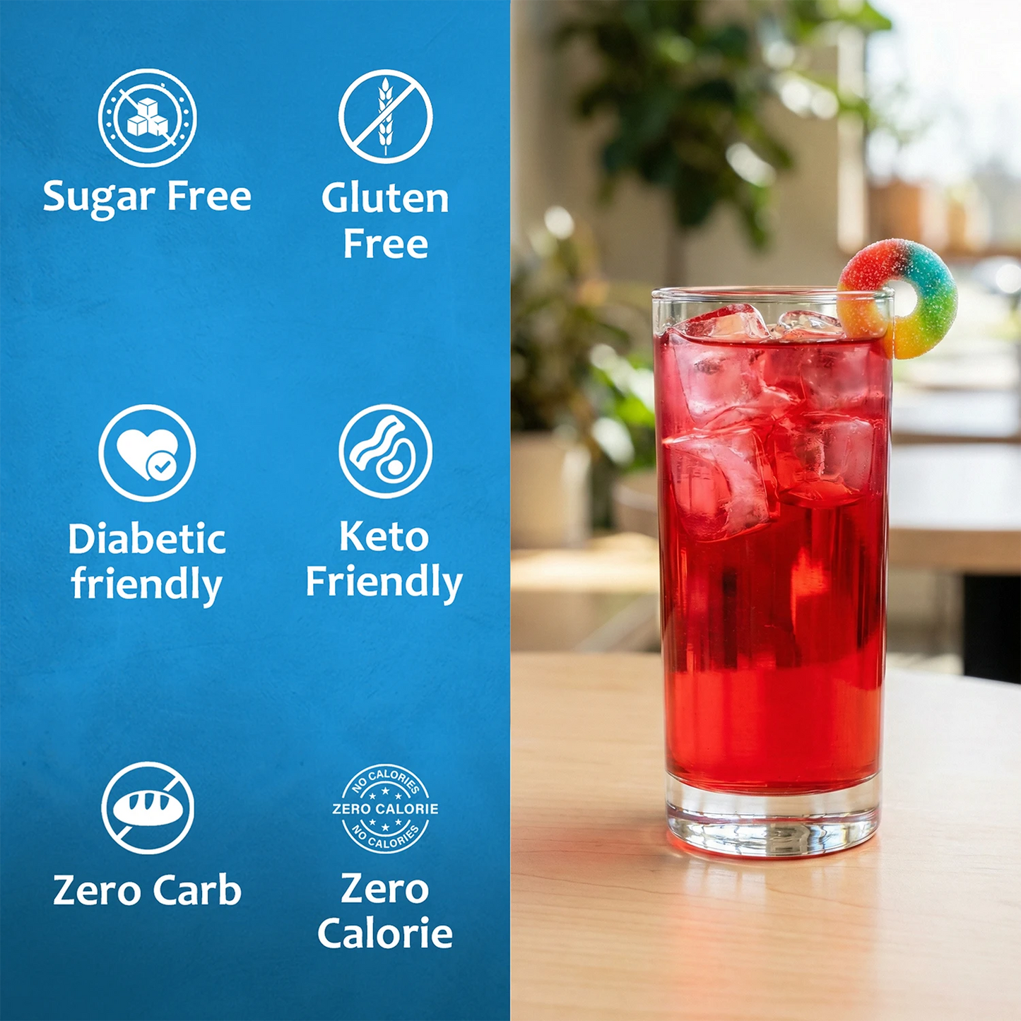 Sugar-Free Sour Gummy Syrup Syruvia
