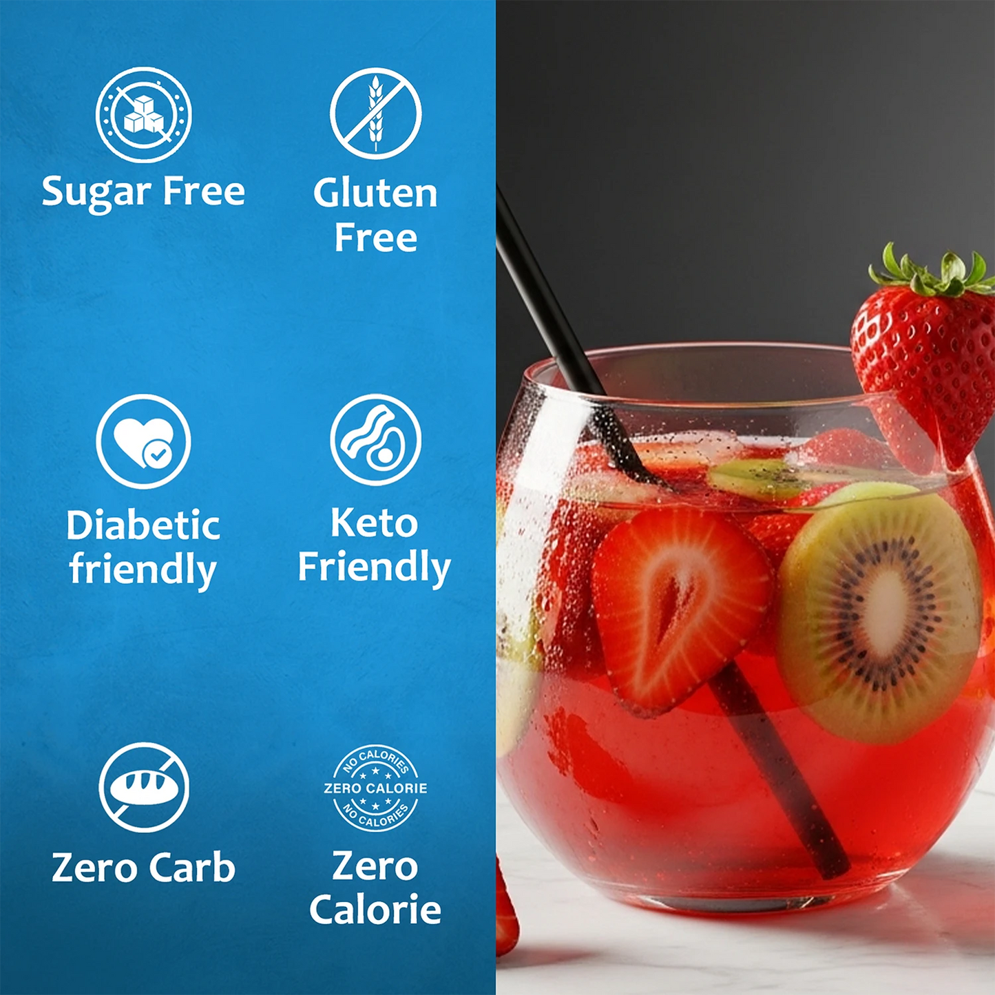 Sugar-Free Kiwi Strawberry Syrup Syruvia