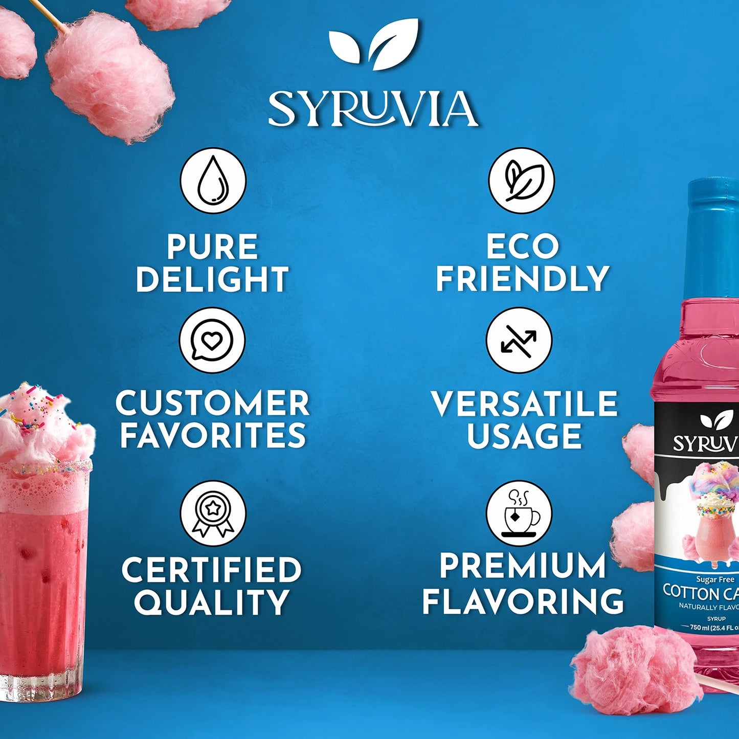 Sugar-Free Cotton Candy Syrup Syruvia