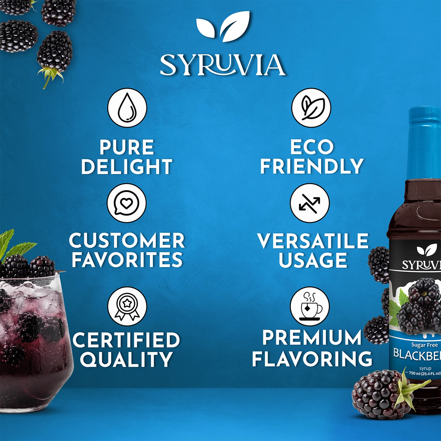 Sugar-Free Blackberry Syrup Syruvia