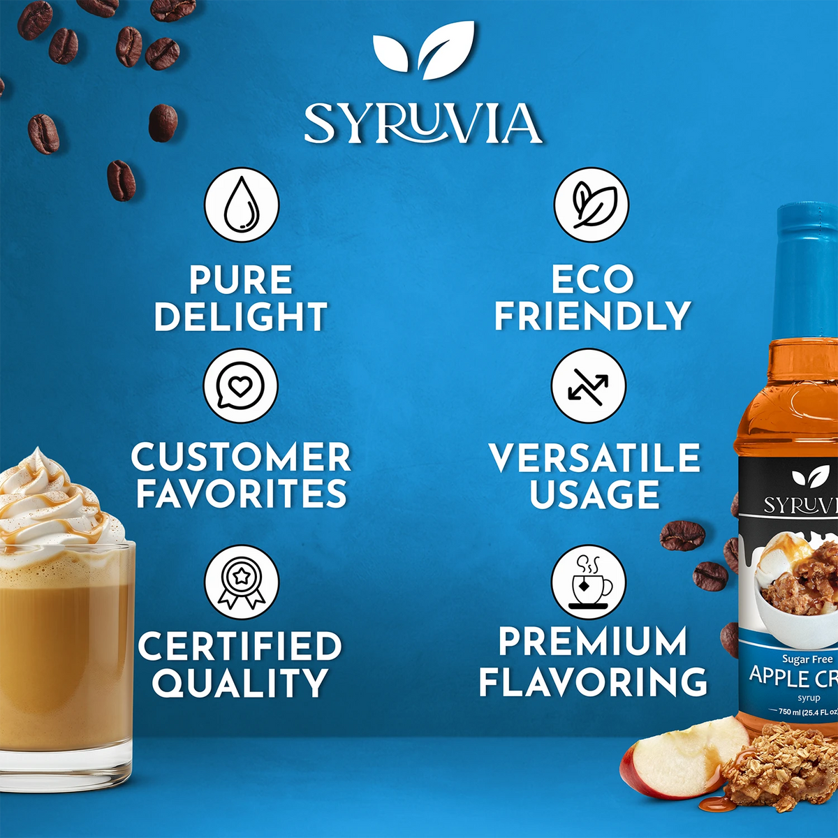 Sugar-Free Apple Crisp Syrup Syruvia