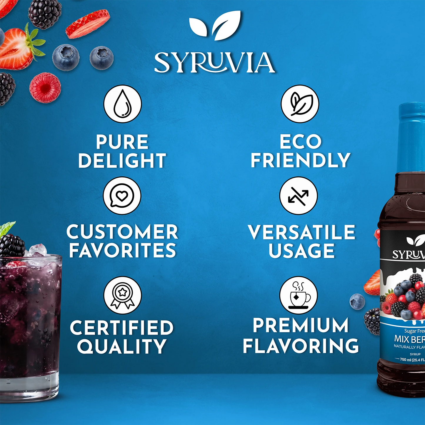 Sugar-Free Mix Berry Syrup