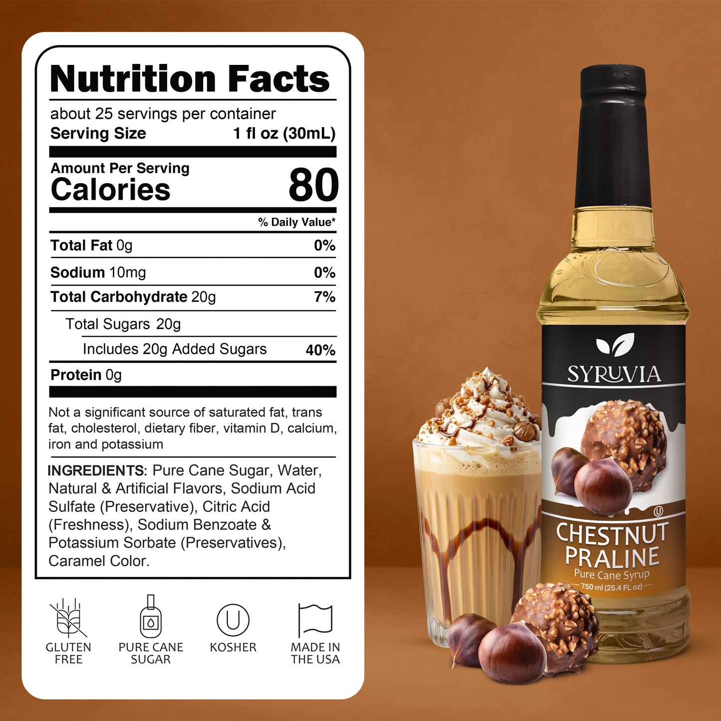 Chestnut Praline Syrup