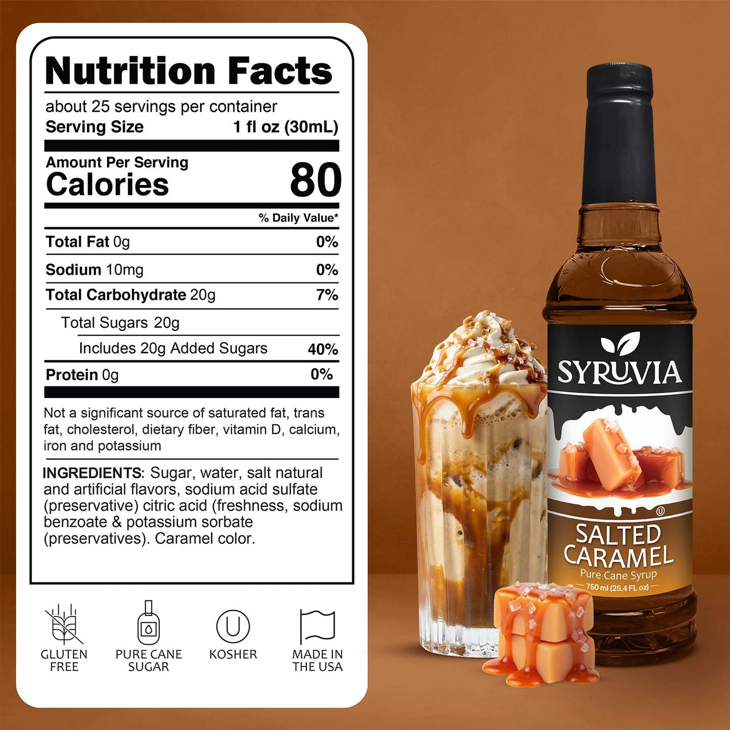 Salted Caramel Syrup Syruvia