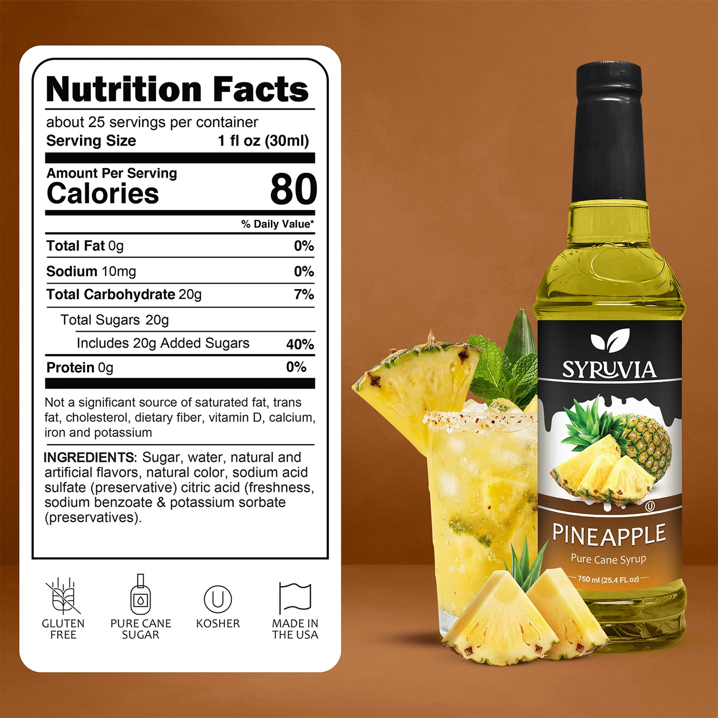 Pineapple Syrup Syruvia