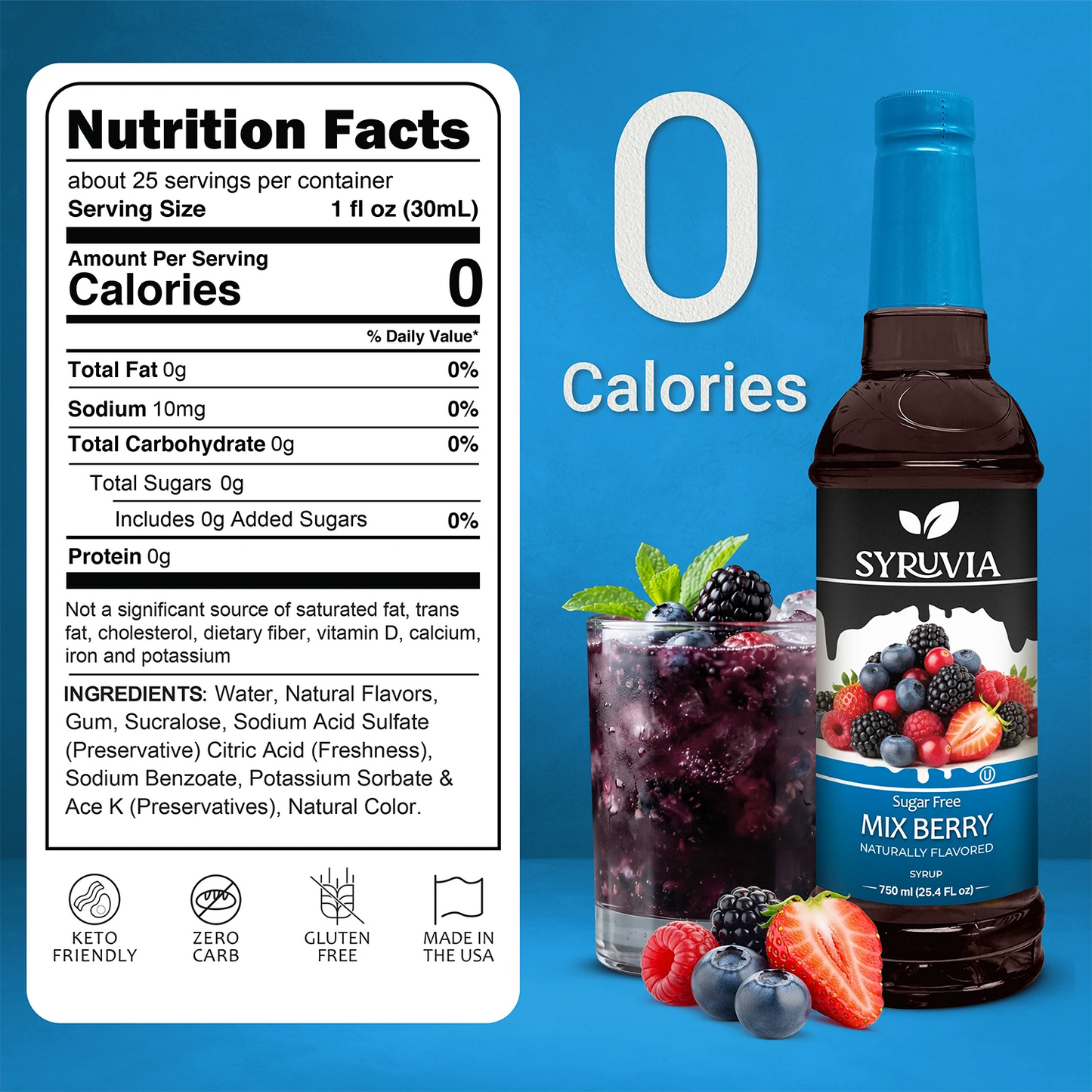 Sugar-Free Mix Berry Syrup