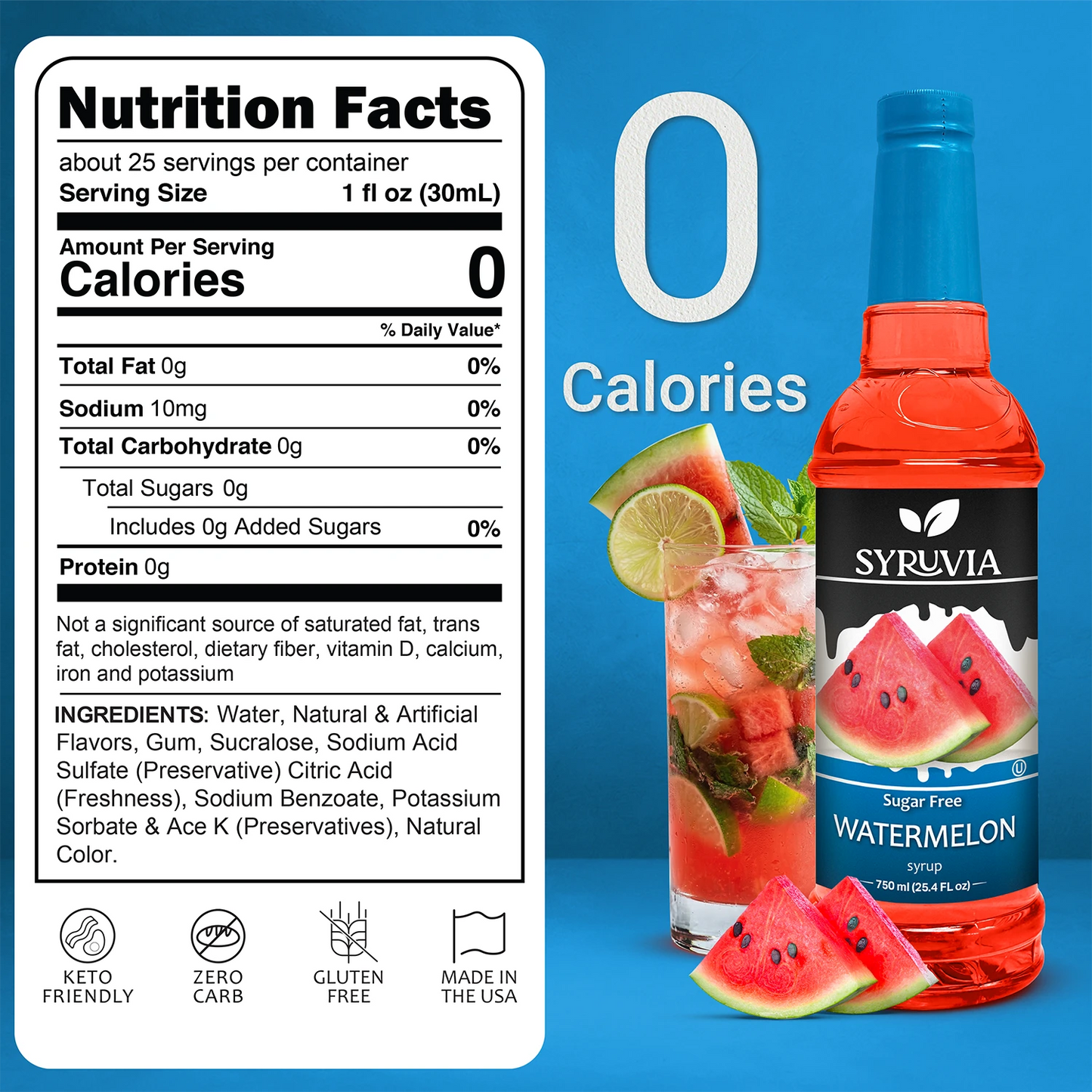Sugar-Free Watermelon Syrup Syruvia