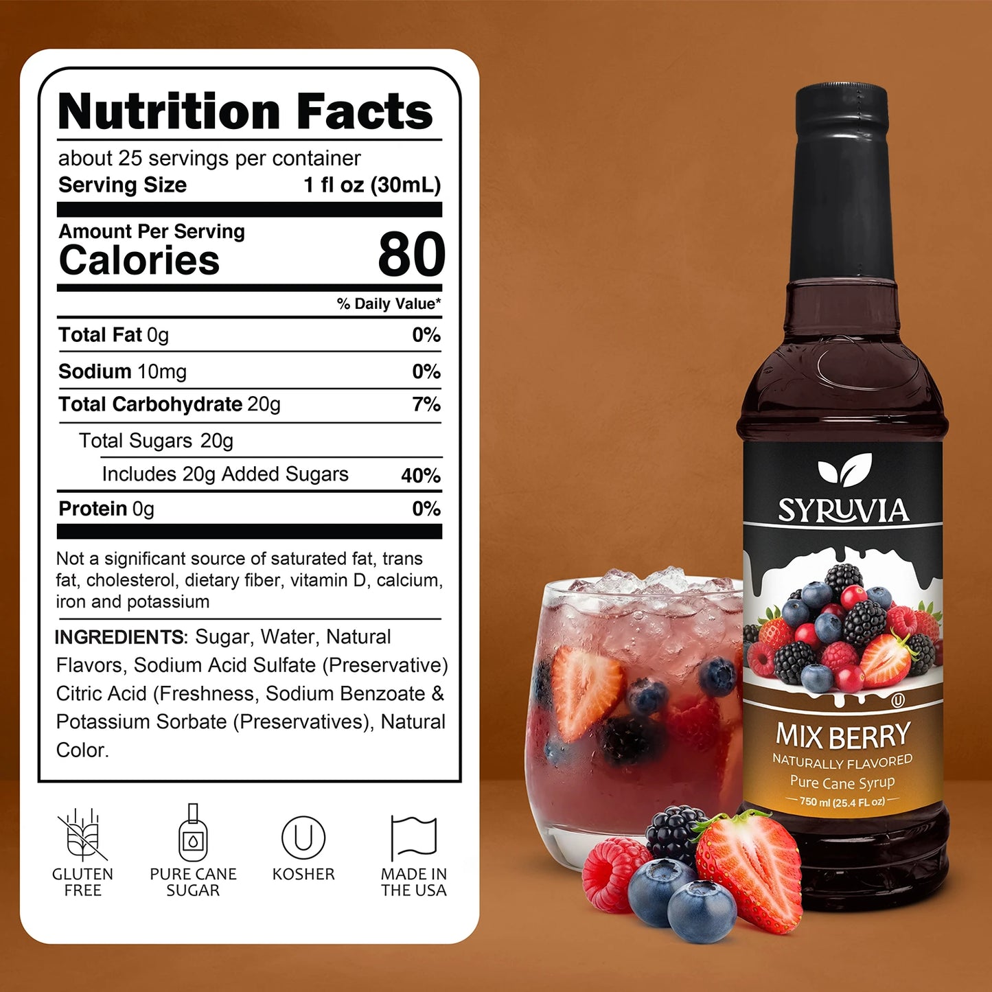 Mix Berry Syrup Syruvia