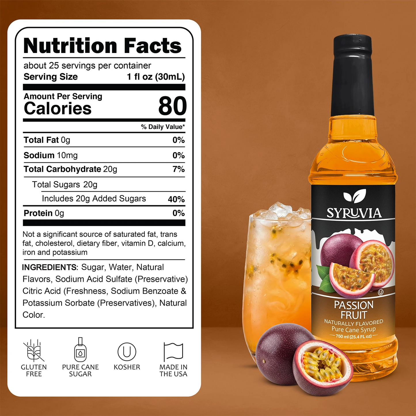 Passion Fruit Syrup Syruvia