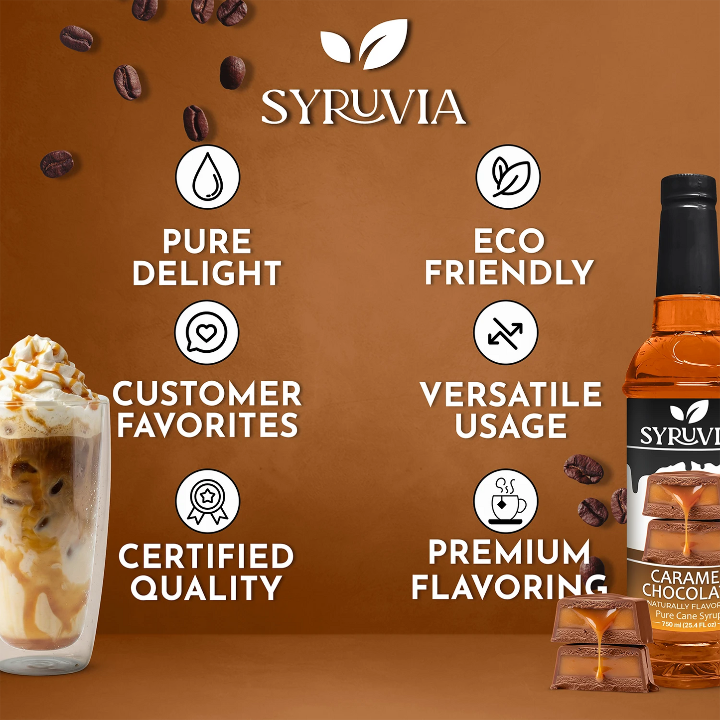 Caramel Chocolate Syrup Syruvia
