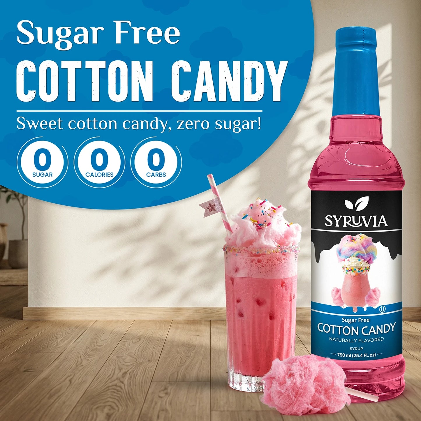 Sugar-Free Cotton Candy Syrup Syruvia