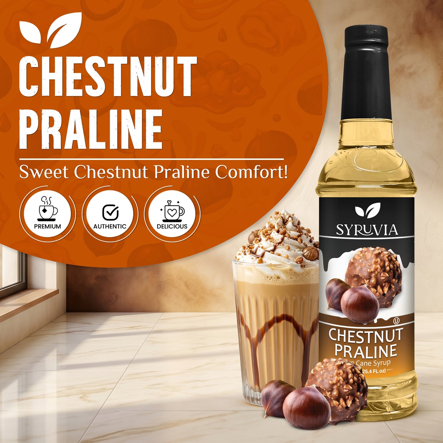 Chestnut Praline Syrup Syruvia