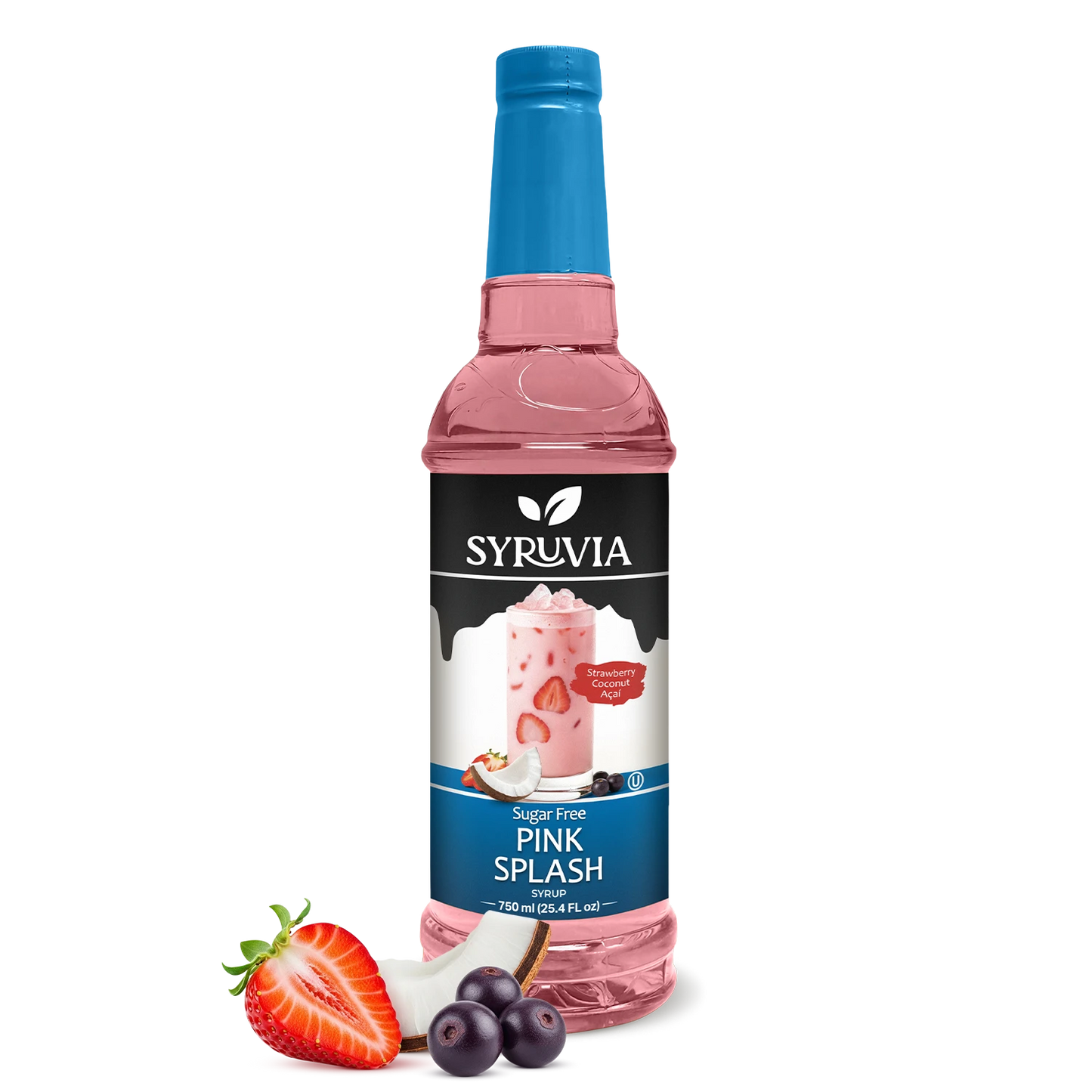 Sugar-Free Pink Splash Syrup Syruvia