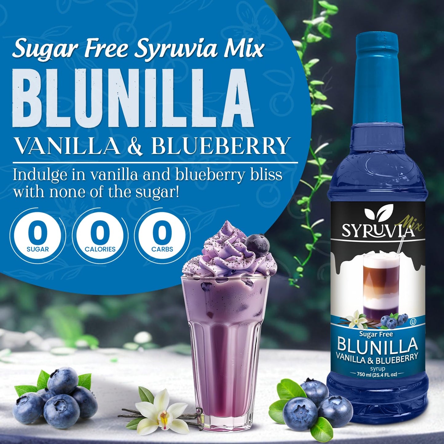 BLUNILLA sugar free syrup