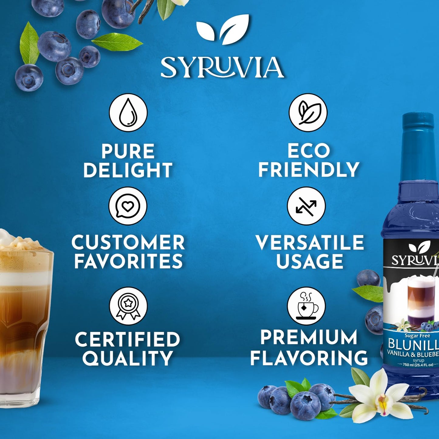 BLUNILLA sugar free syrup for coffee