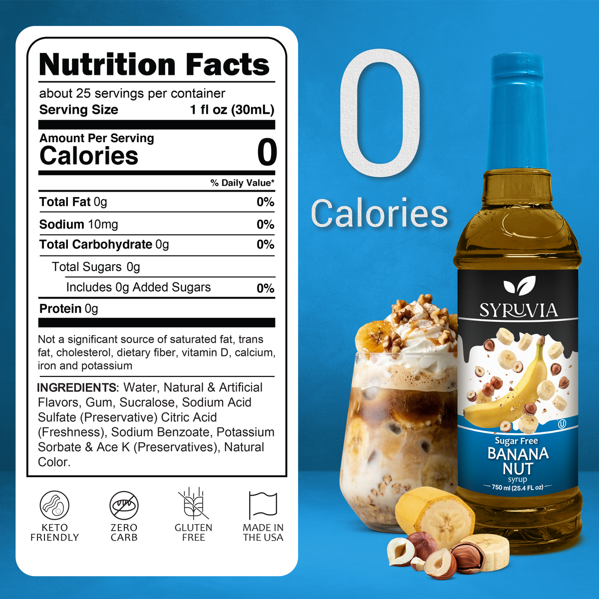 Sugar-Free Banana Nut Syrup Syruvia