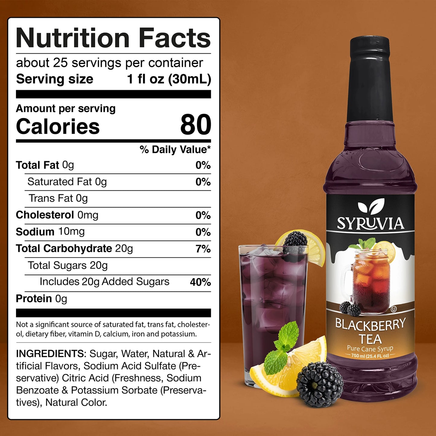 Blackberry Tea Syrup Syruvia
