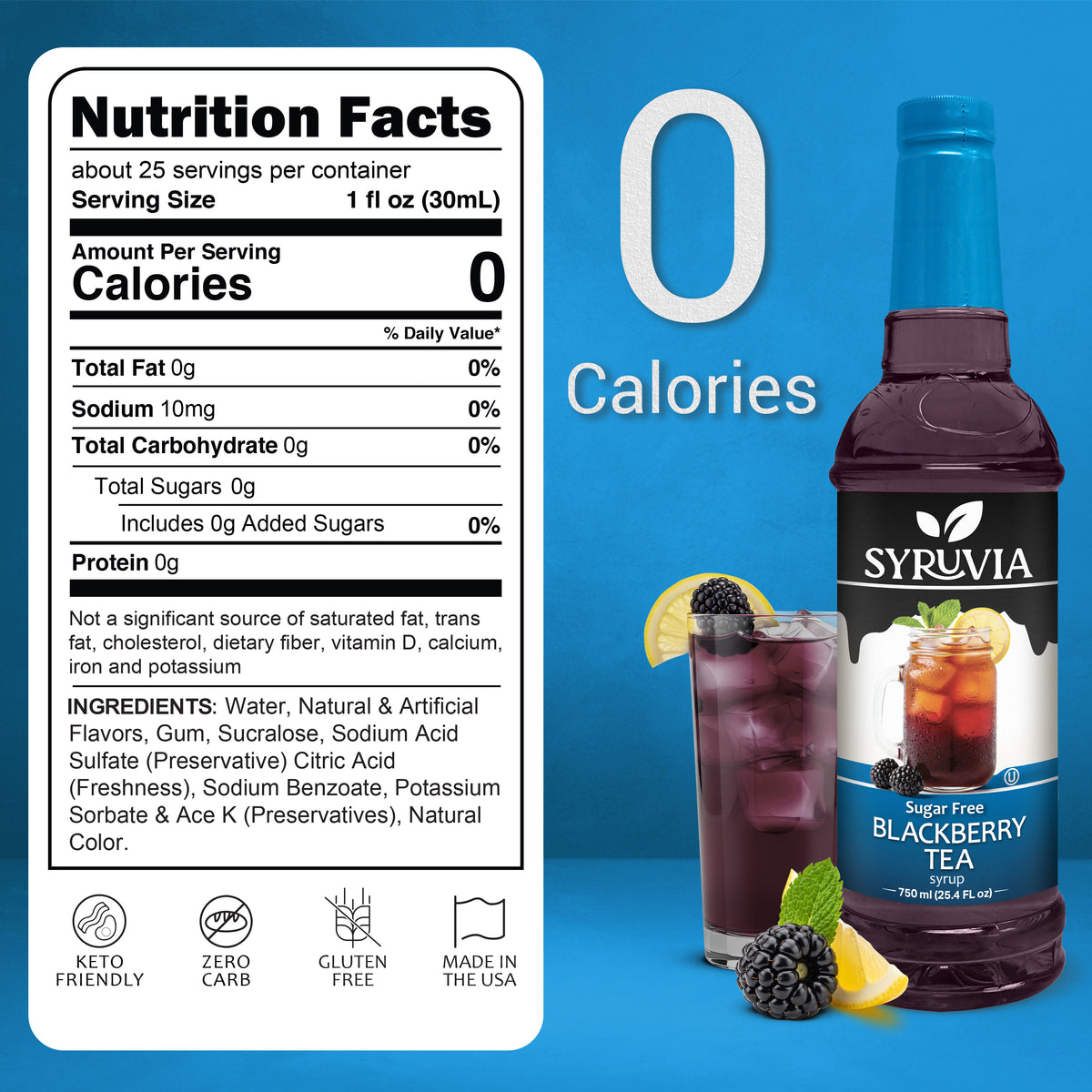 Sugar-Free Blackberry Tea Syrup Syruvia