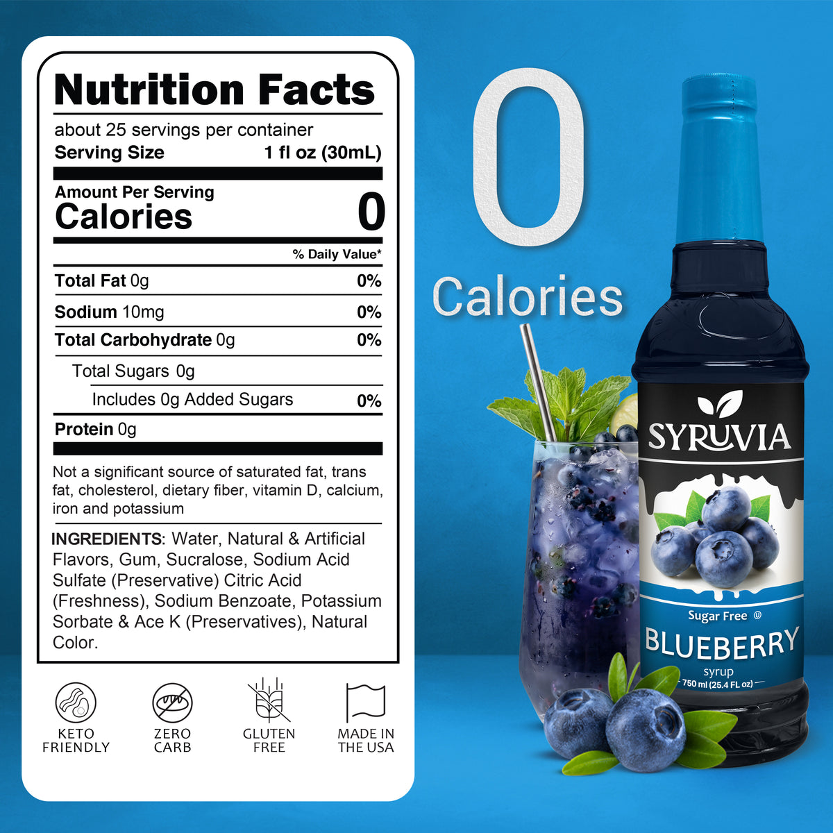 Sugar-Free Blueberry Syrup Syruvia