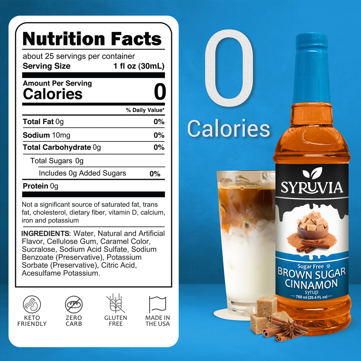 Sugar-Free Brown Sugar Cinnamon Syrup Syruvia