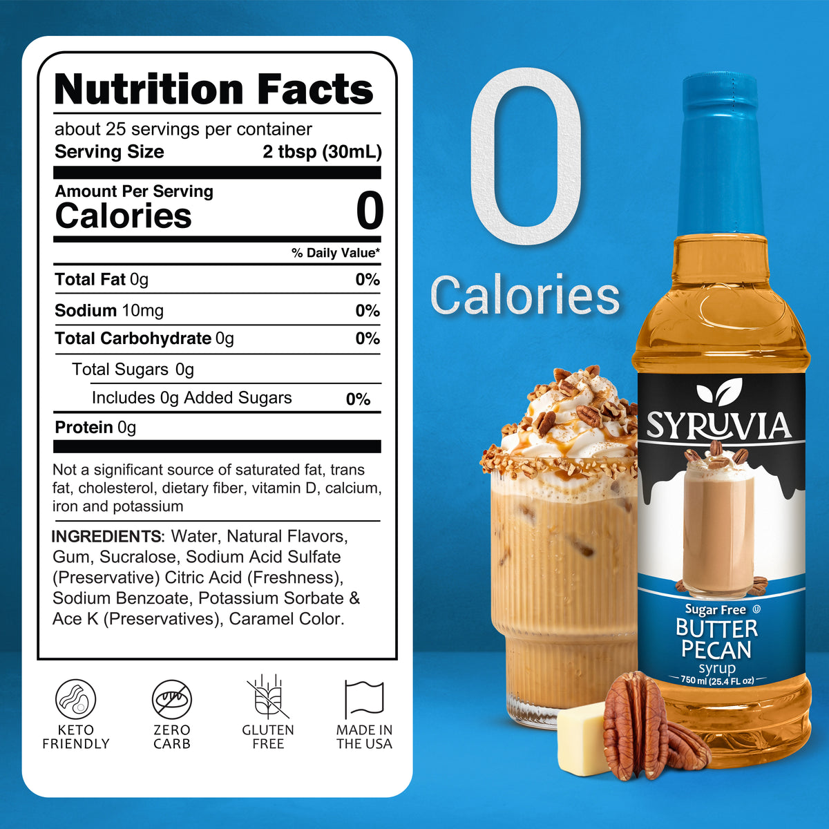 Sugar-Free Butter Pecan Syrup Syruvia