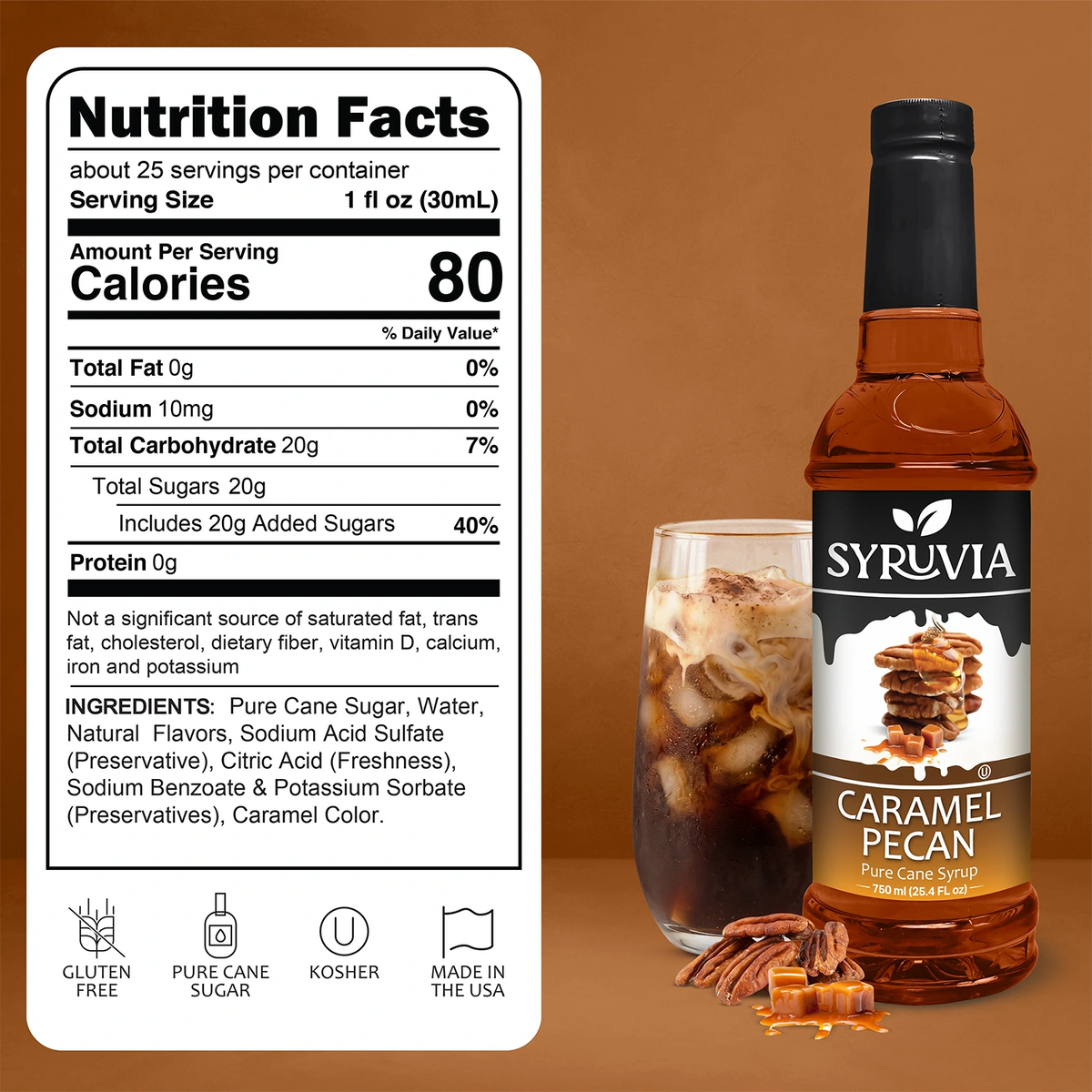 Caramel Pecan Syrup Syruvia