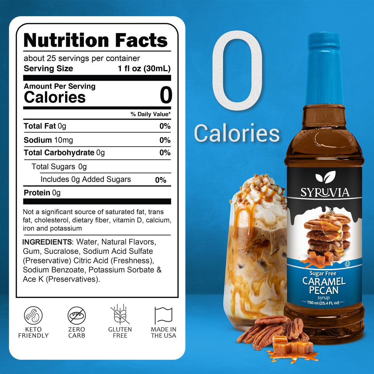 Sugar-Free Caramel Pecan Syrup Syruvia