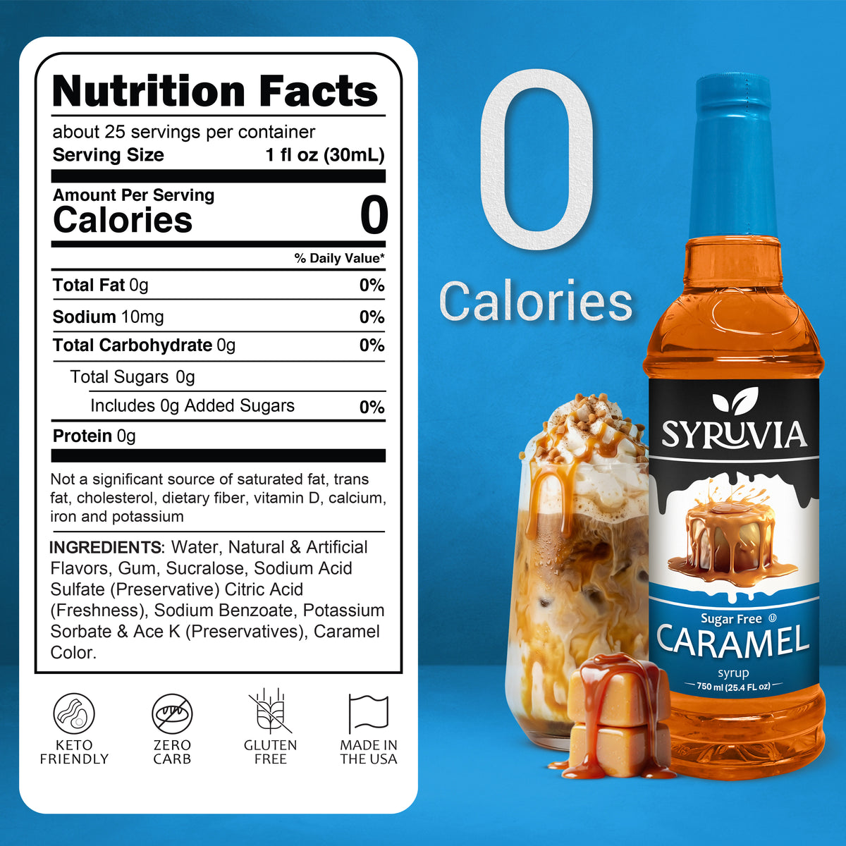 Sugar-Free Caramel Syrup Syruvia