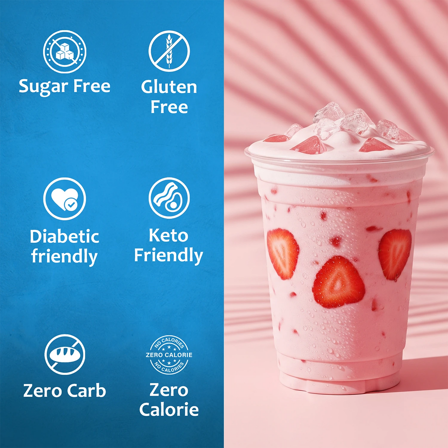 Sugar-Free Pink Splash Syrup Syruvia