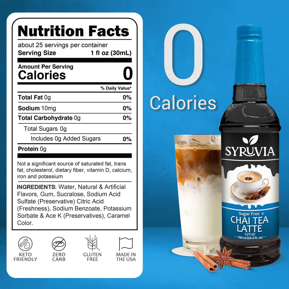 Sugar-Free Chai Tea Syrup Syruvia