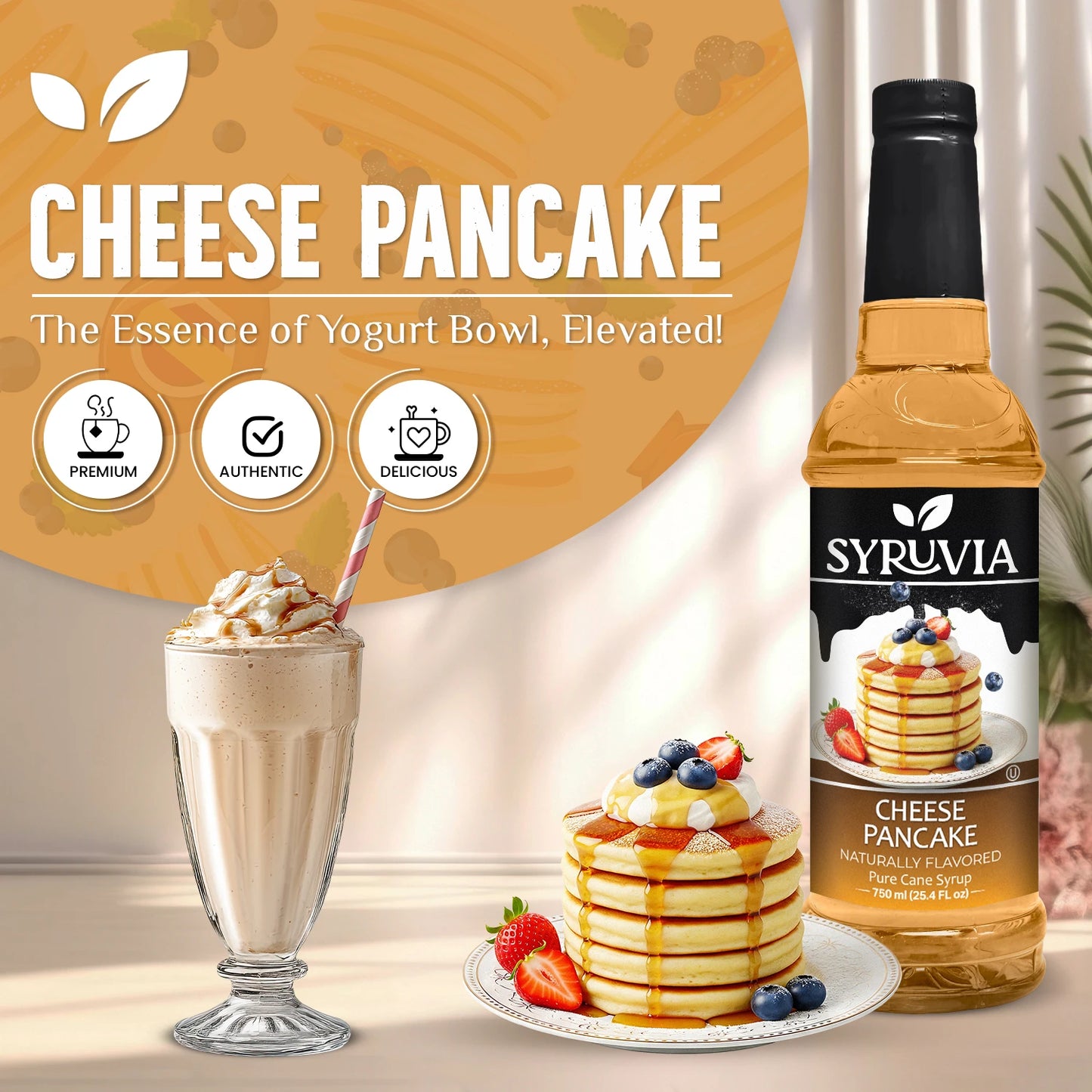 Cheese Pancake Syrup Syruvia