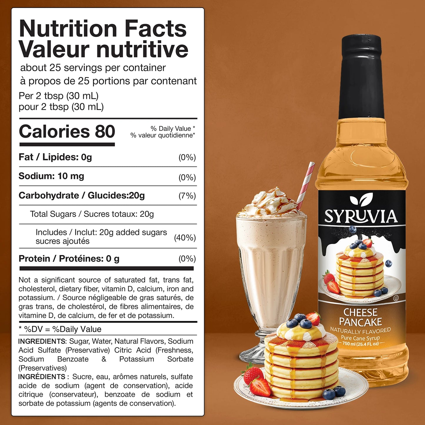 Cheese Pancake Syrup Syruvia