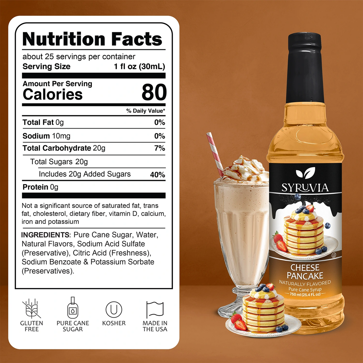 Cheese Pancake Syrup Syruvia